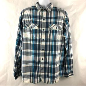 Columbia long sleeve  button front shirt Sz m